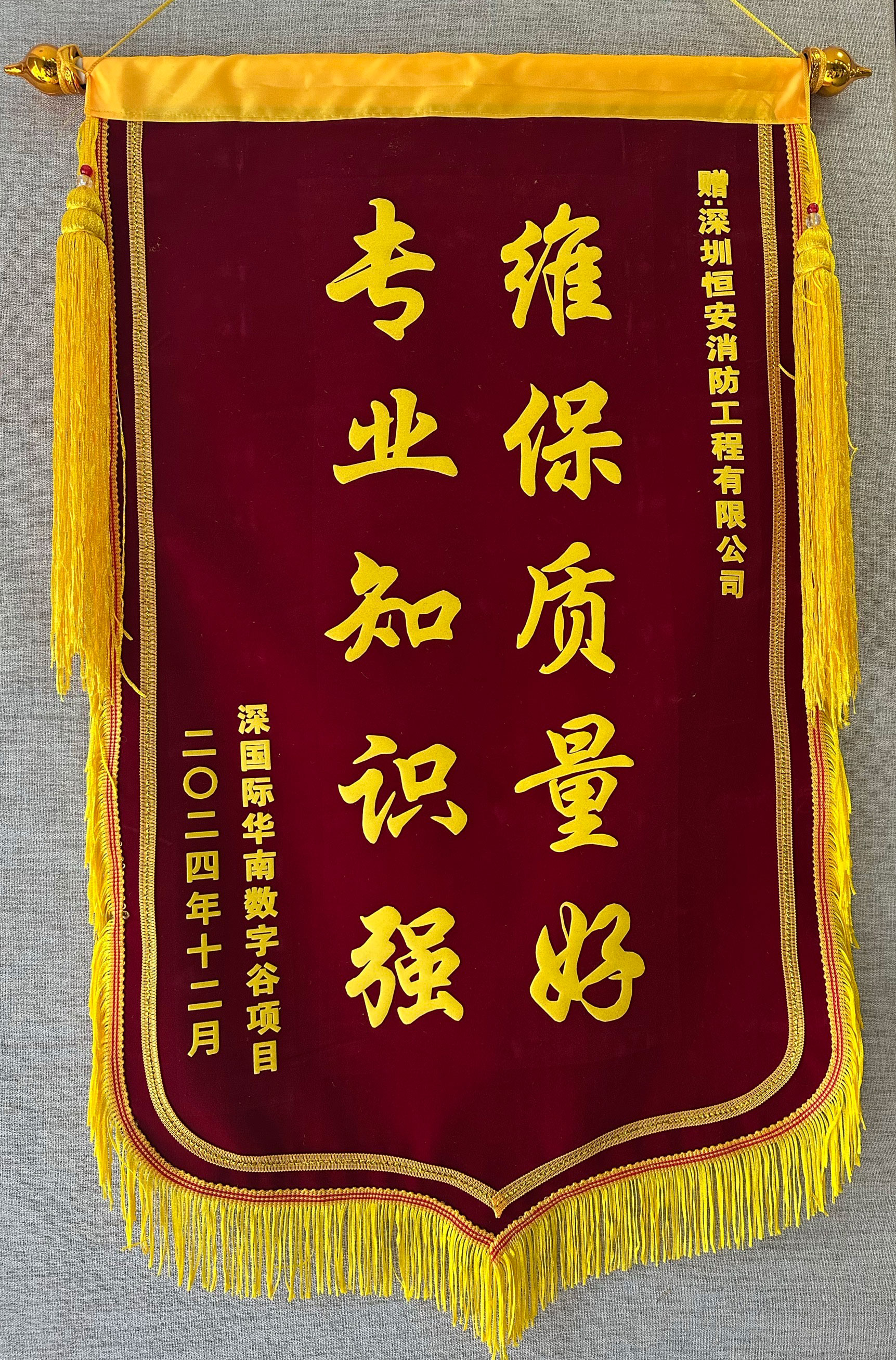 深国际华南数字谷项目客户嘉奖-2024年